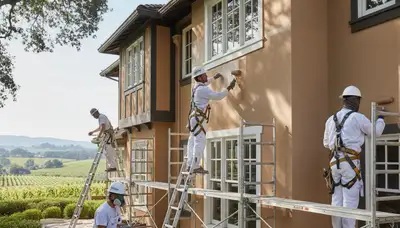 Professional painter serving Santa Rosa, CA for residential and commercial painting services