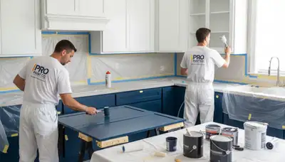Cabinet painting service in Santa Rosa, CA for durable kitchen and bathroom finishes