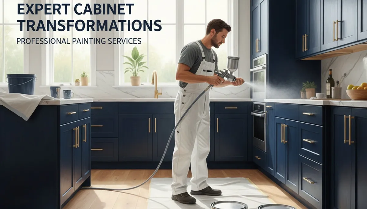 Cabinet painting in Santa Rosa, CA for a clean, durable kitchen or bathroom finish