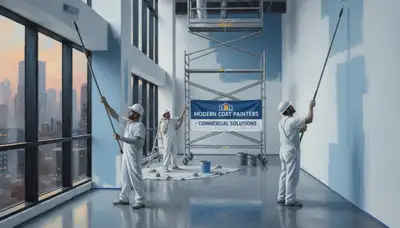 Santa Rosa, CA commercial painters applying durable exterior coatings for offices and retail spaces