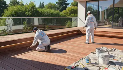 Santa Rosa, CA deck painting service for durable outdoor wood protection