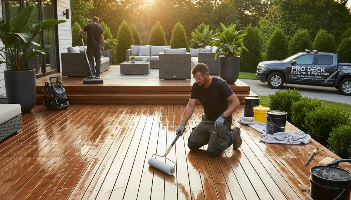Deck sealing service in Santa Rosa, CA to protect wood decks from sun, fog, and rain