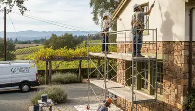 Painting contractor in Santa Rosa, CA providing professional interior and exterior house painting services