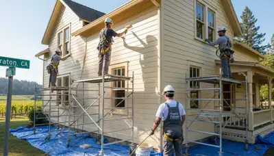 Professional Santa Rosa, CA house painting services by local painters