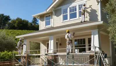 Professional painter in Santa Rosa, CA providing residential and commercial painting services