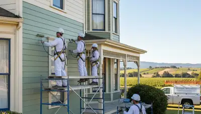 Santa Rosa, CA painting service team offering professional residential and commercial painting
