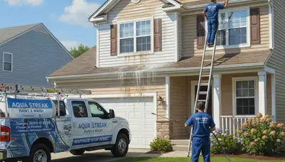 Santa Rosa, CA vinyl siding pressure cleaning by Santa Rosa Paint Pros for home curb appeal upkeep