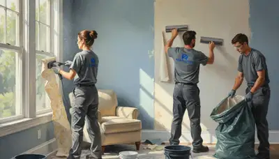 Santa Rosa, CA wallpaper removal service for older walls, preparing surfaces for painting